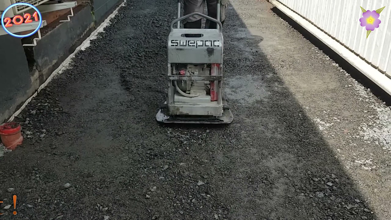 ✅Plattl&auml;ggning Benders sl&auml;ta plattor 420x420x60mm gr&aring;