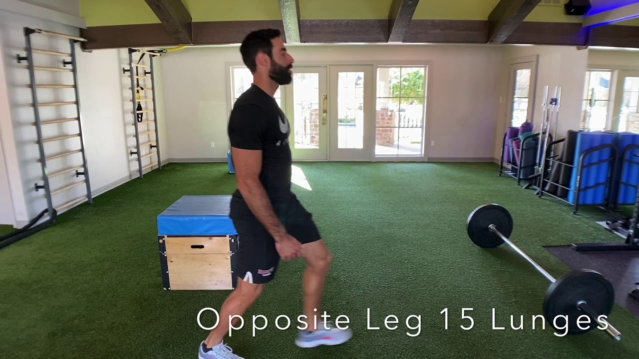 Lower body warm-up to include before every workout