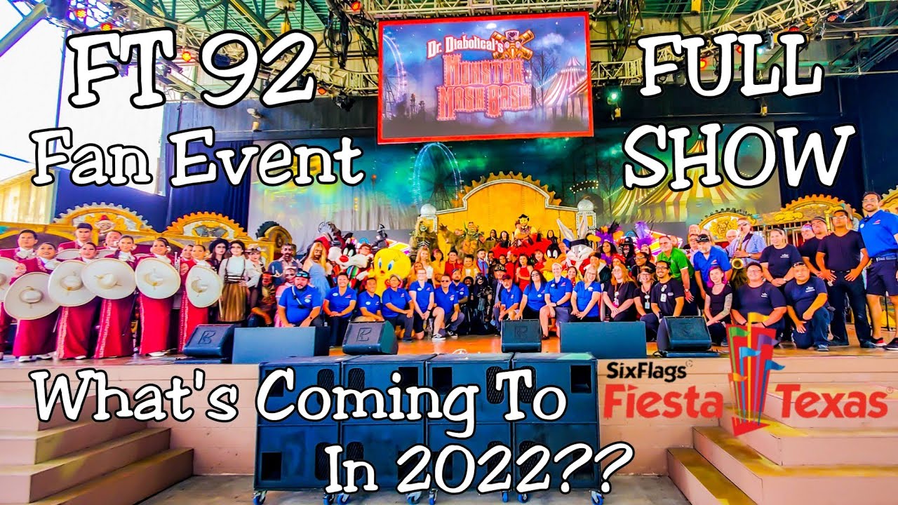 FULL SHOW | FT 92 Fan Event @ Six Flags Fiesta Texas 7-28-21 | New Coaster Announced For 2022