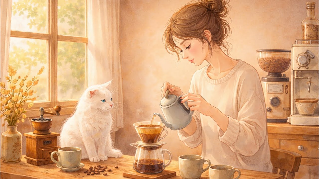 ☕ Cozy Jazz Tea Time | Relaxing Vintage Café Mood