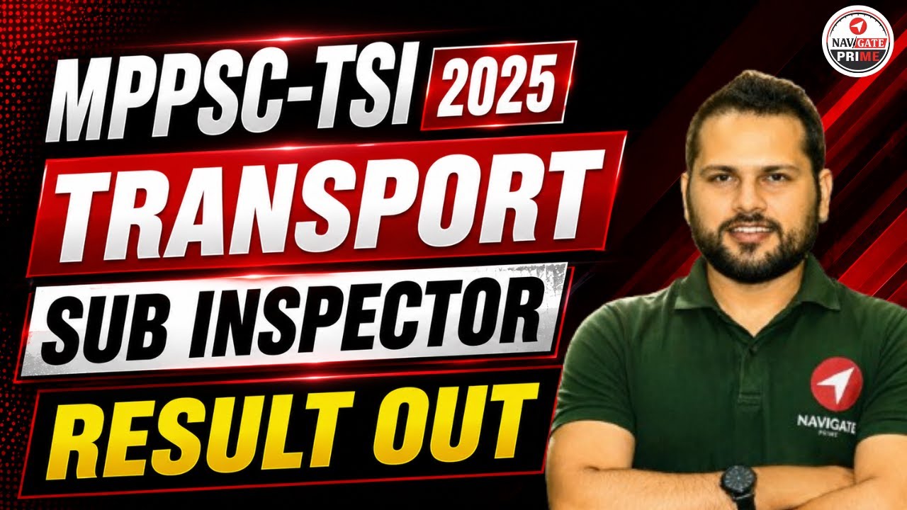 MPPSC Transport Sub Inspector Result 2025 Declared | Merit List & Cut Off Update