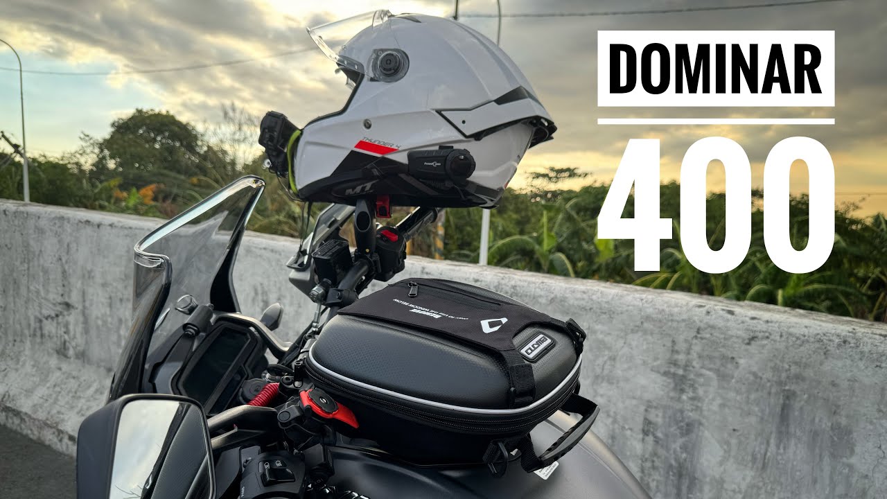 DOMINAR 400: Tank Bag | MT Helmet | Expressway Ride