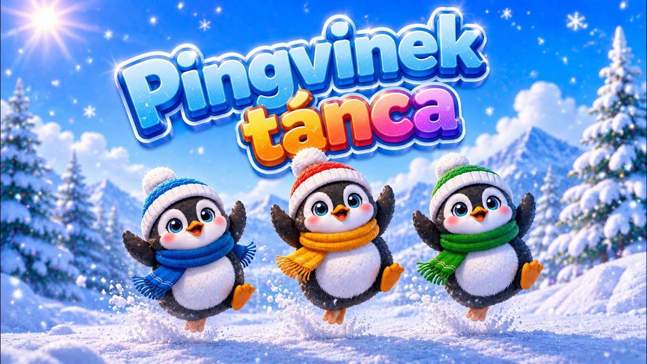 Táncoló pingvinek a hóban 4K | Dancing Penguins in the Snow 4K