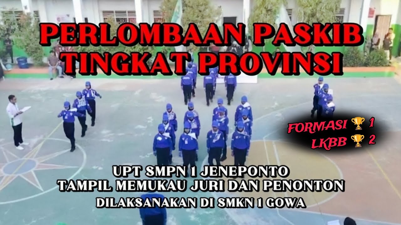 Merinding Perlombaan Paskibra Tingkat Provinsi Sekolah Dari SMP Ini Tampil Memukau Juri Dan Penonton