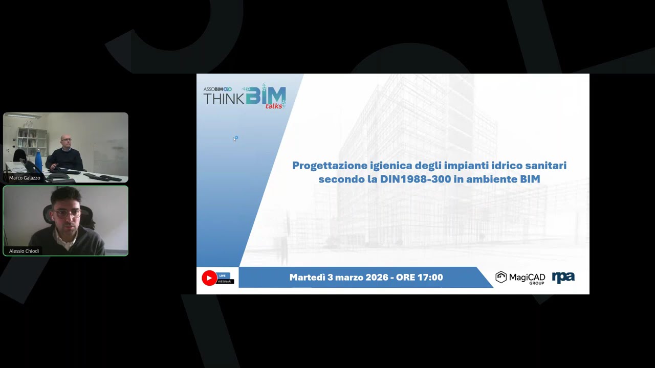 Progettazione igienica degli impianti idrico sanitari secondo la DIN1988-300 in ambiente BIM