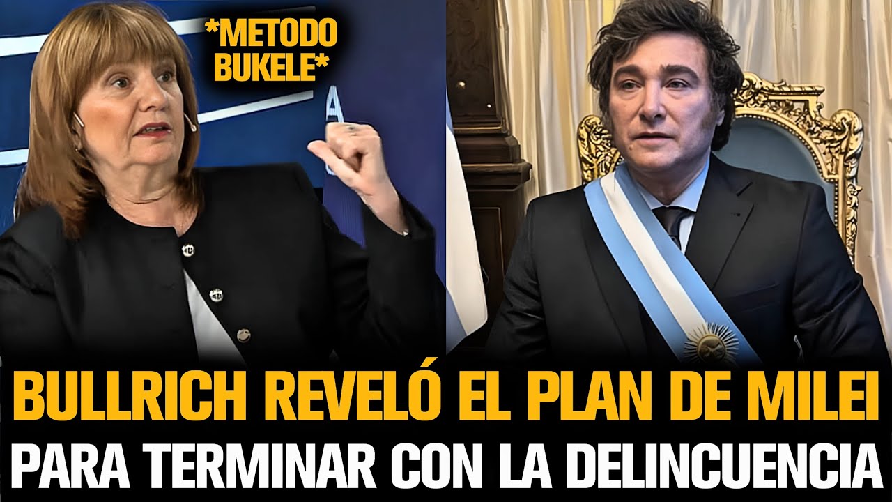 BULLRICH REVEL&Oacute; EL PLAN DE MILEI PARA TERMINAR CON LA DELINCUENCIA EN ARGENTINA