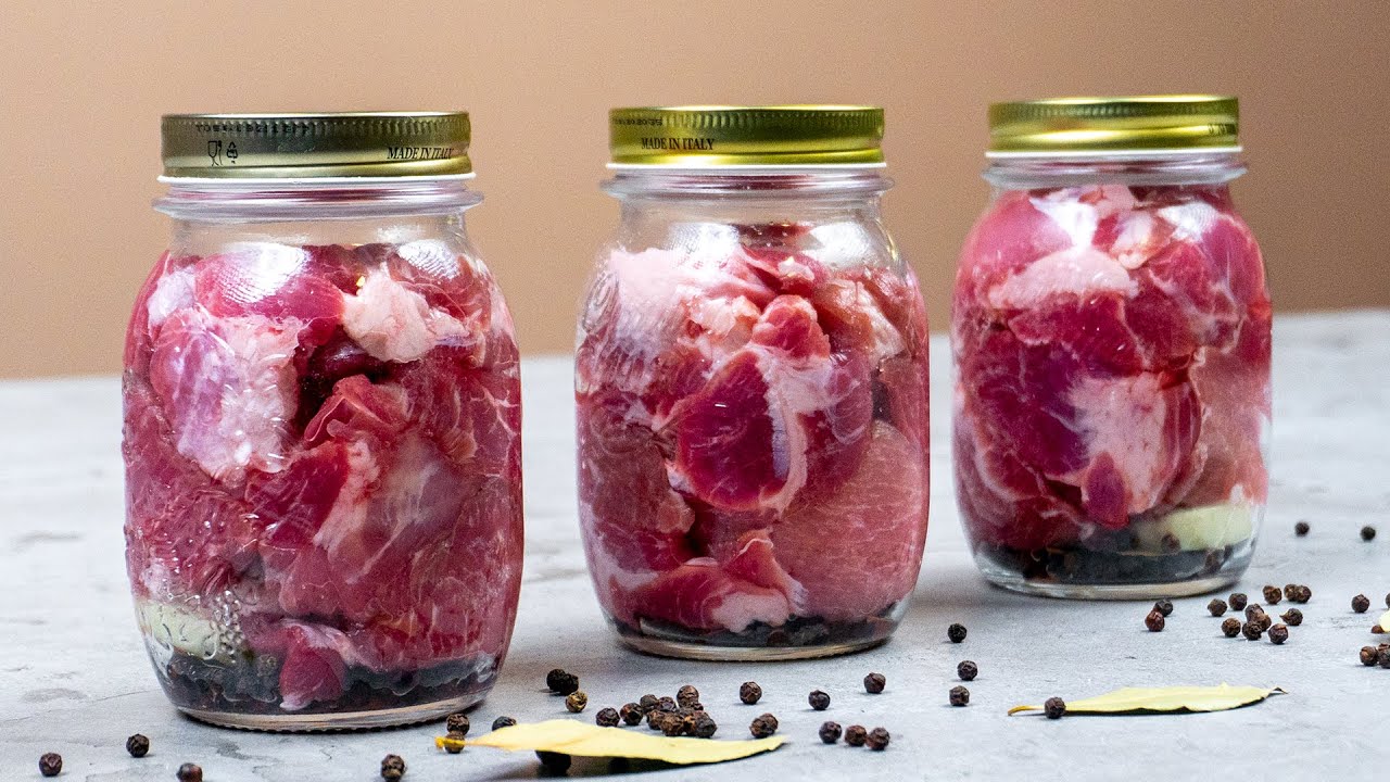 La carne preparada al tarro con esta receta te puede durar hasta 12 meses