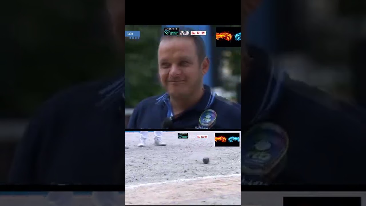 Alessio Cocciolo recul dans le But !! P&eacute;tanque champions