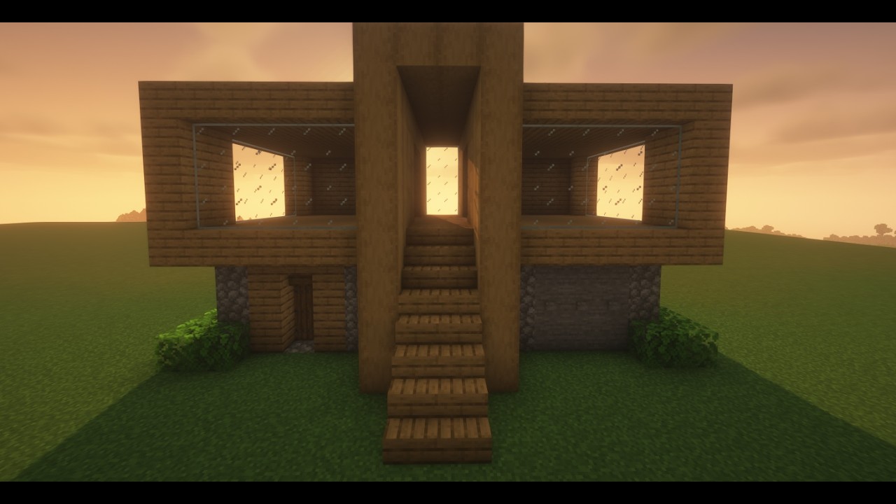 Tutorial to Build a Large Start House (Easy) #51 | Minecraft