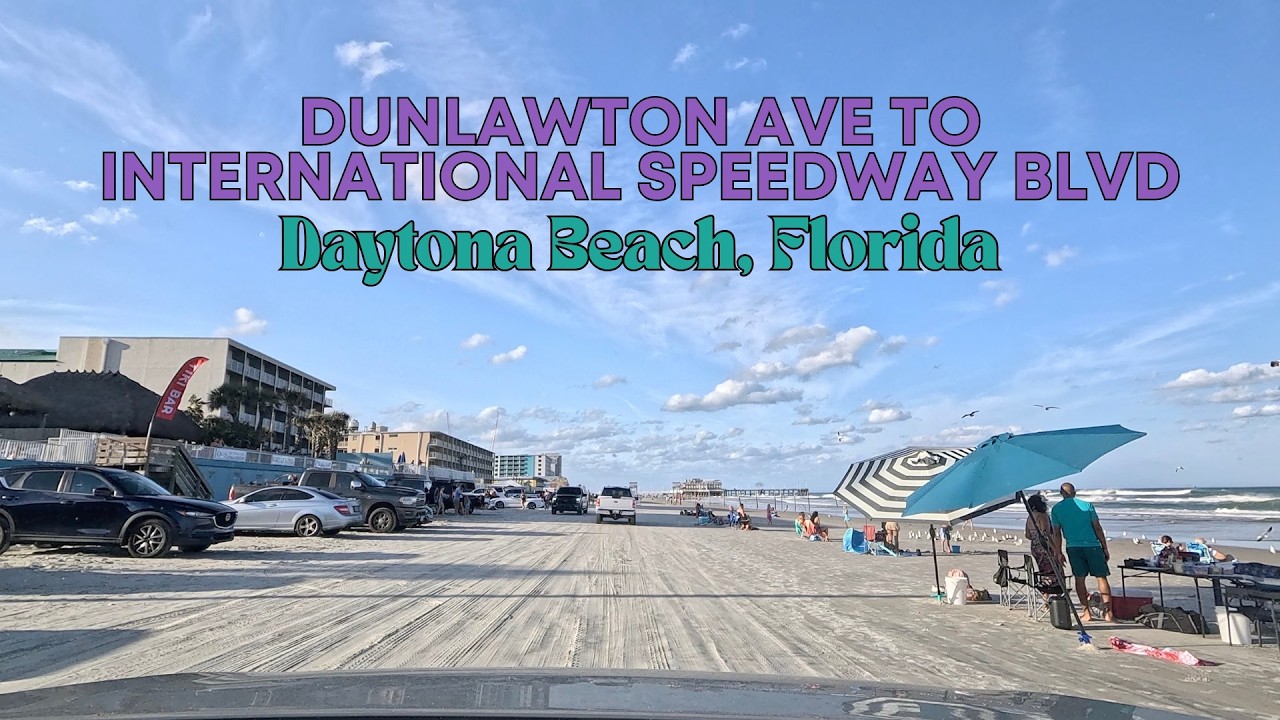 POV Drive Through on Daytona Beach, Florida in 4k | Original Audio | Unedited