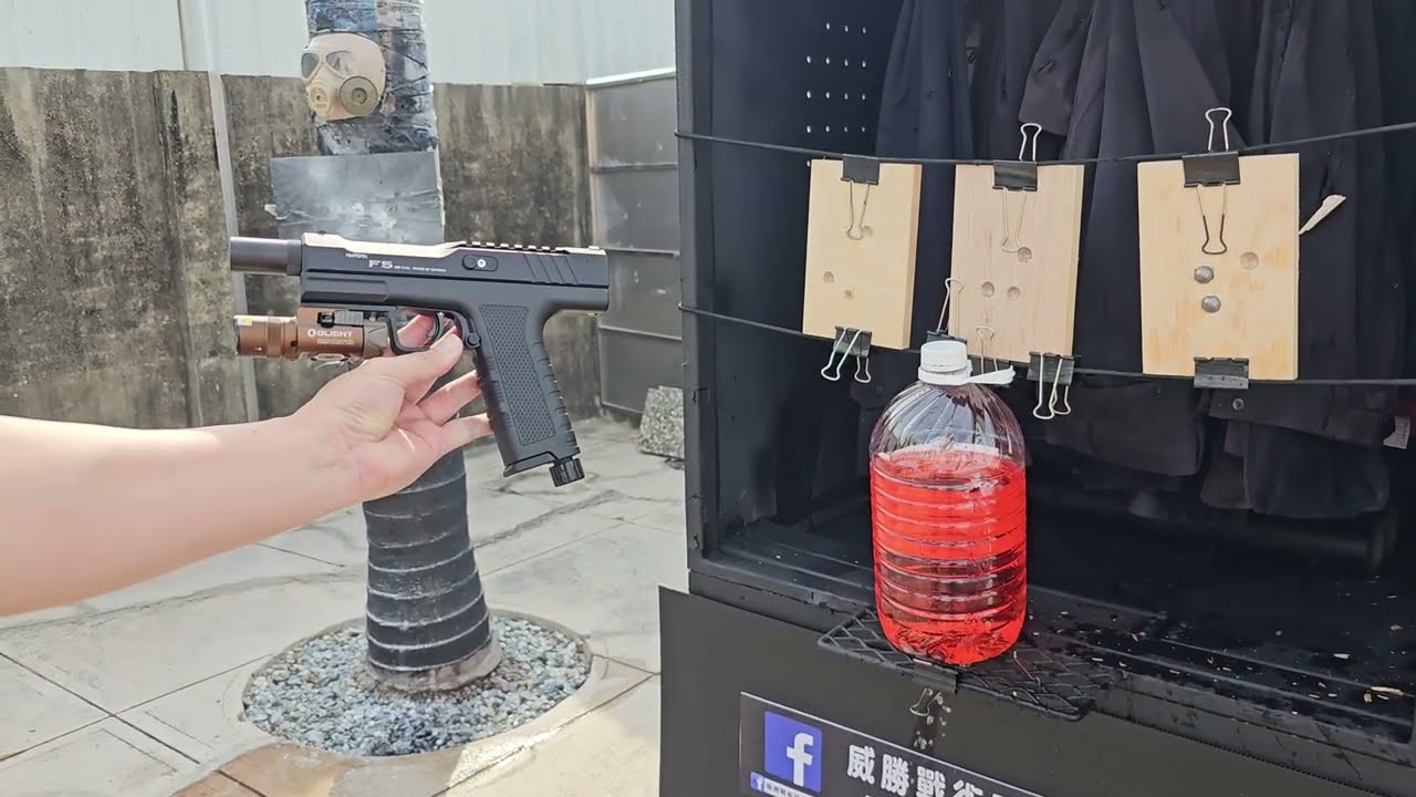 F5特仕版鎮暴槍 防身發射器 性能測試(台灣版 PISTELLE X-68鎮暴槍能持續發揮13發穩定的有效發數及火力)
