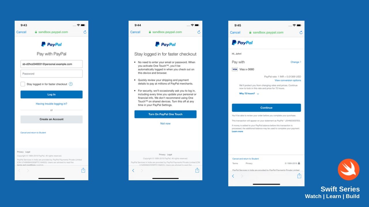 PayPal Payment Gateway Integration With iOS Swift | XCODE 10.2 | Swift 5
