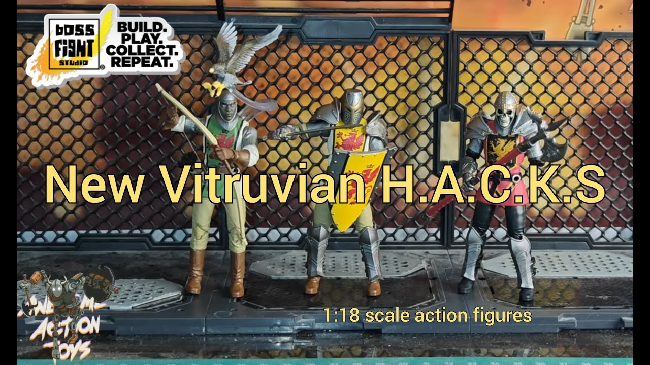 Новые Virtuvian H.A.C.K.s! Потрясающие фэнтезийные фигурки в масштабе 1:18, но пластик не очень.