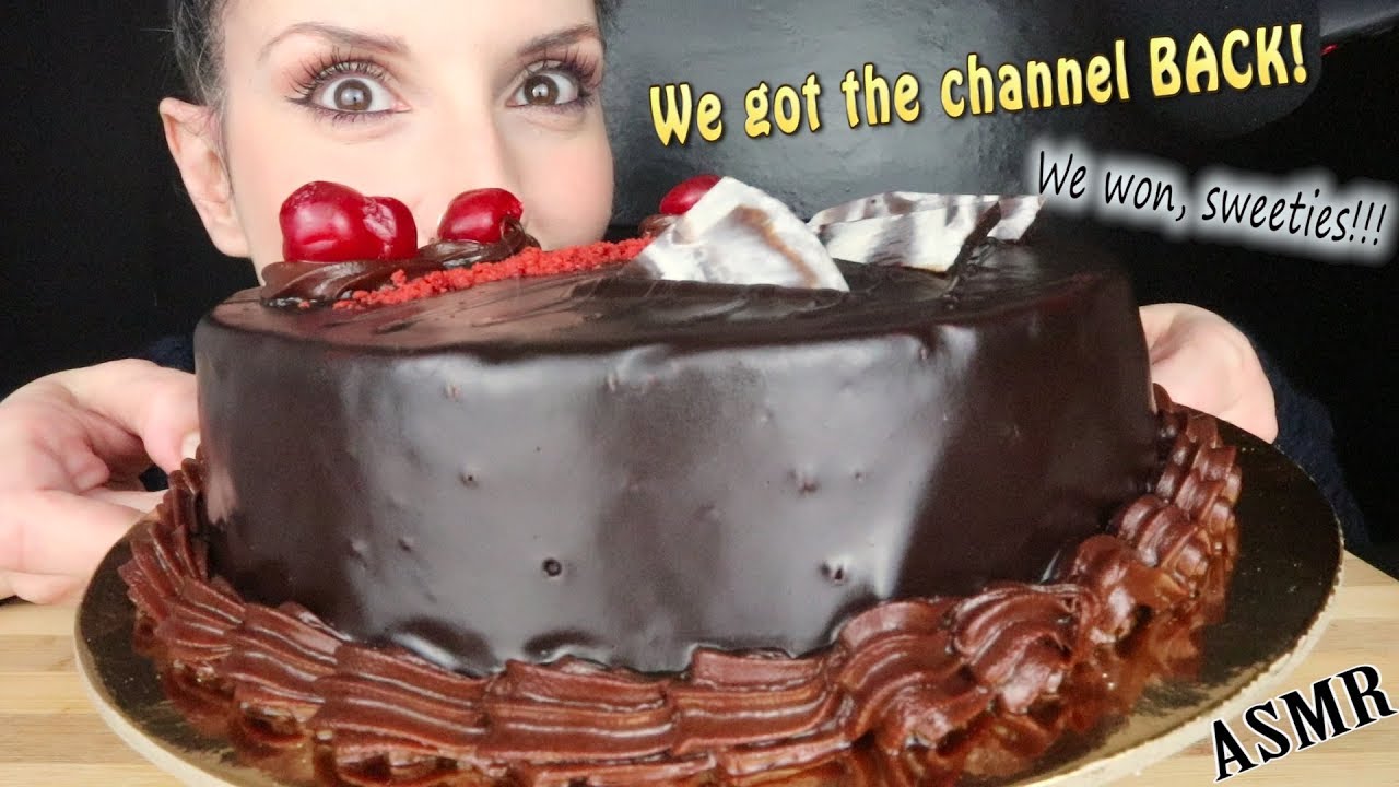 ASMR: Chocolate Cake | WE WON, SWEETIES!!! | Eating Sounds | Whispering | SaltedCaramel ASMR