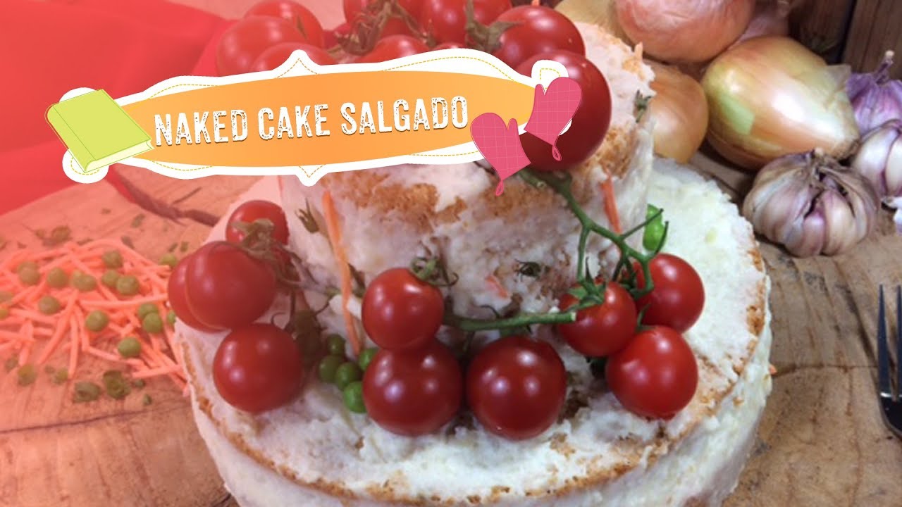 Naked cake salgado por Alessandra Von