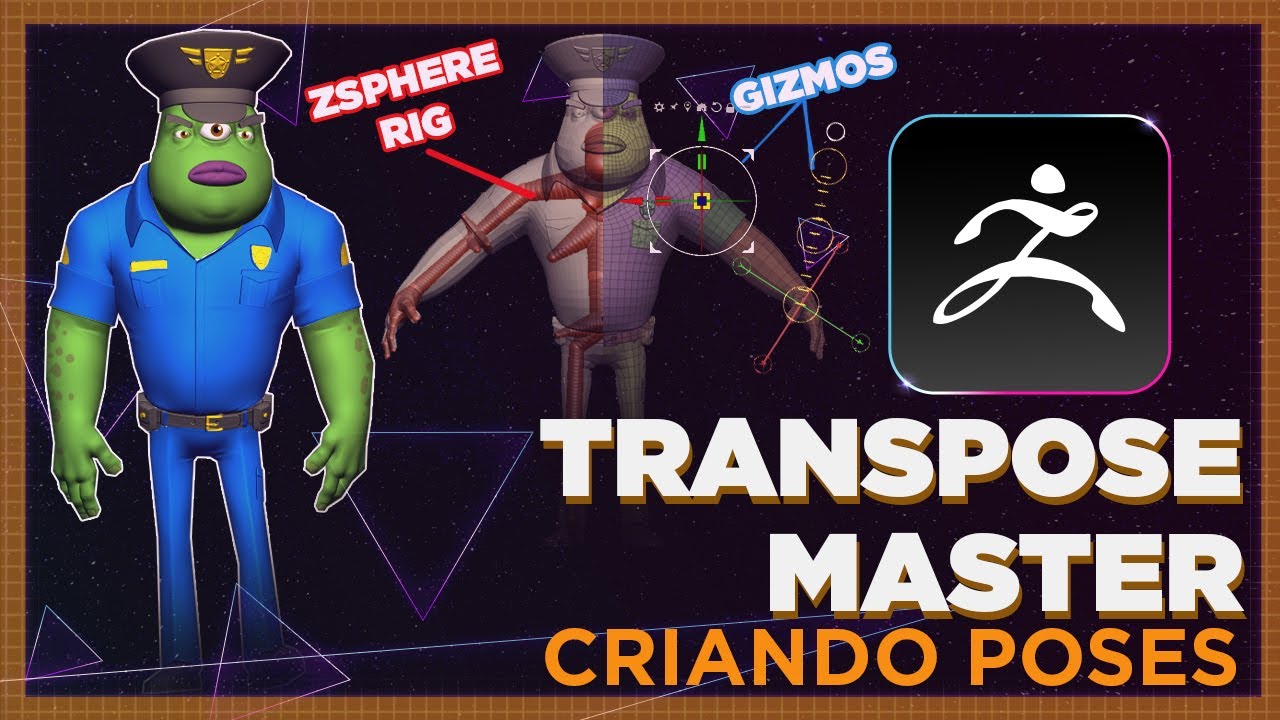 Transpose master, como fazer poses no ZBrush | ZBrush Tutorial 