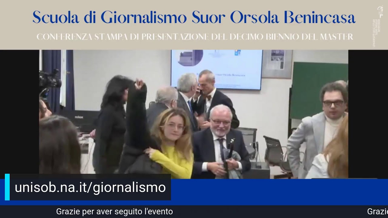 Master in Giornalismo: Conferenza stampa di presentazione