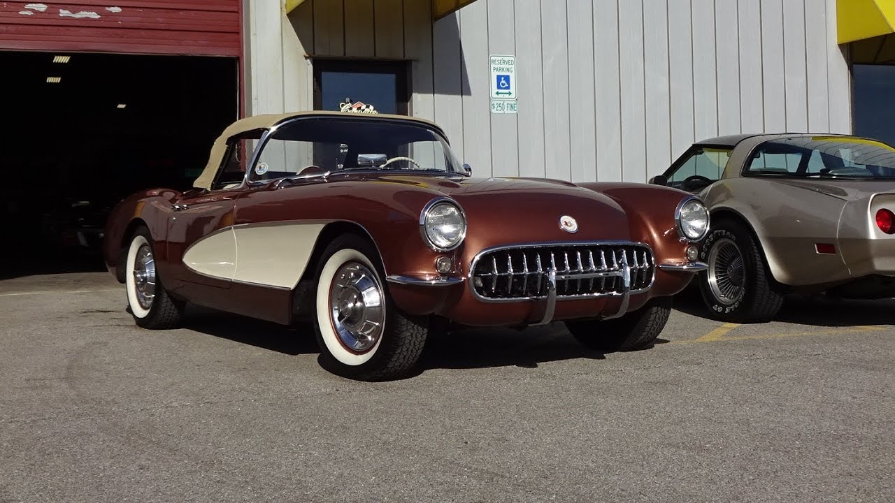 1956 Chevrolet Chevy Corvette in Aztec Copper & Engine Sound on My Car Story with Lou Costabile