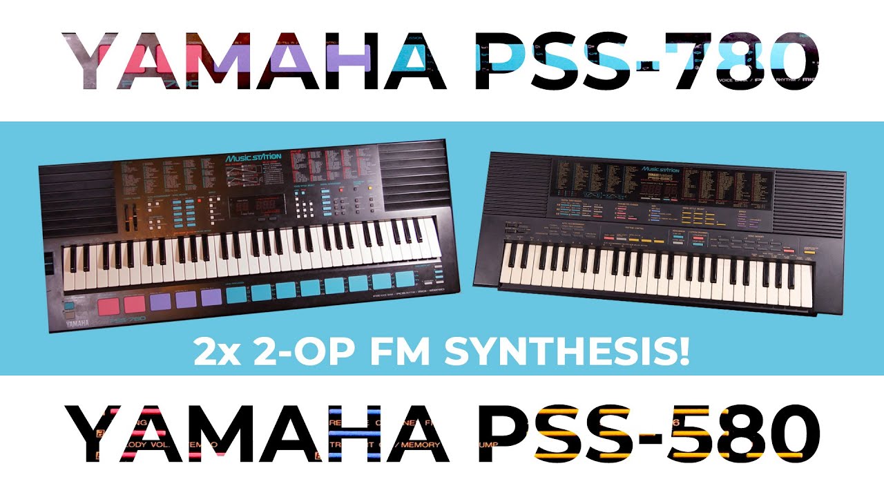 Yamaha PSS-780 plus PSS-580 - Double Portasound FM action!