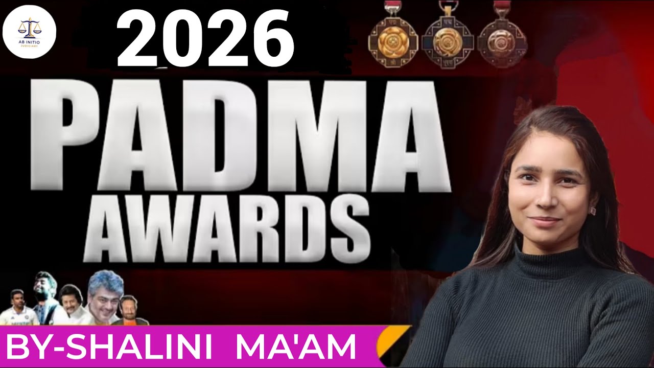 Padma Awards 2026 | Shalini Ma'am | #abinitiojudiciary