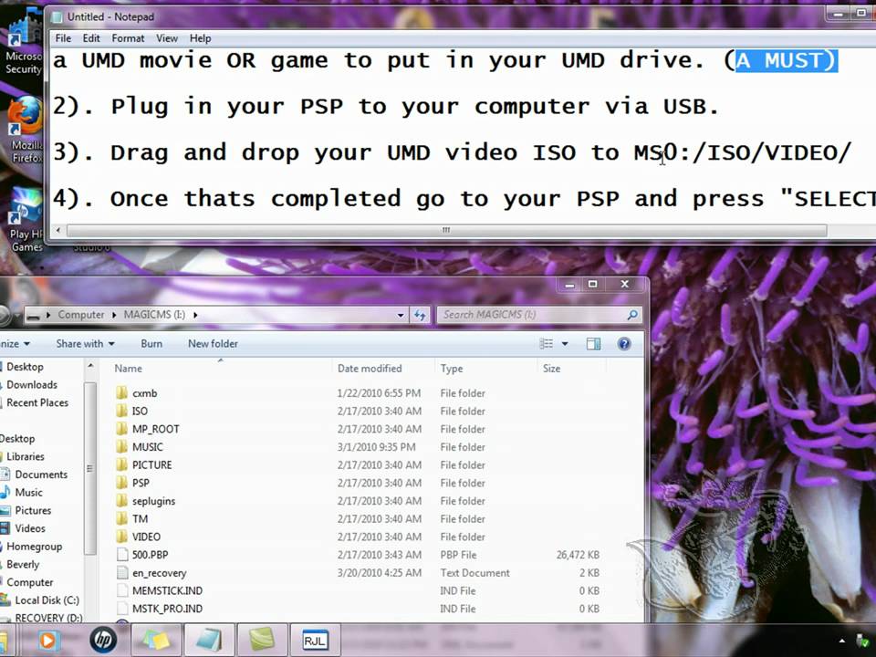 How to make UMD ISO videos work on PSP