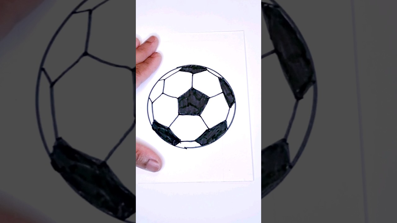 How to draw a football | football drawing