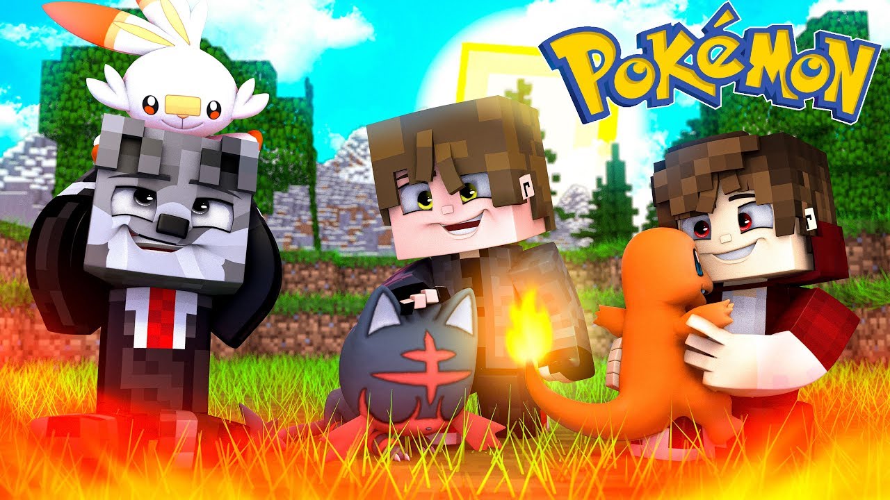 Minecraft: Pokemon FIRE 🔥 - GANHAMOS POKEMON INICIAIS  #1