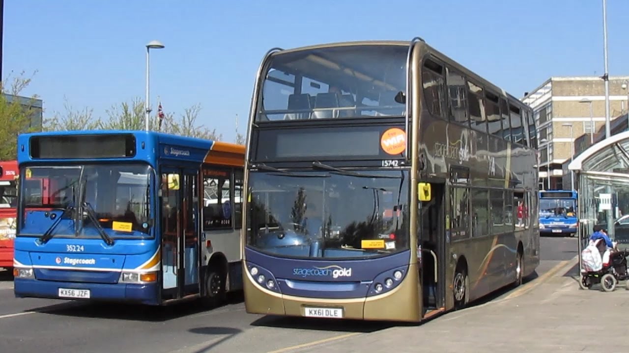 Buses & Trains at Corby - April 2017