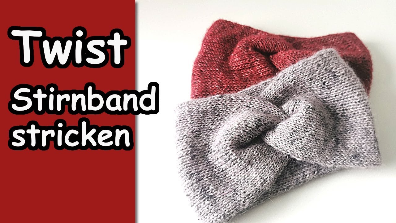 Twist Stirnband stricken | Doppellagig und nahtlos
