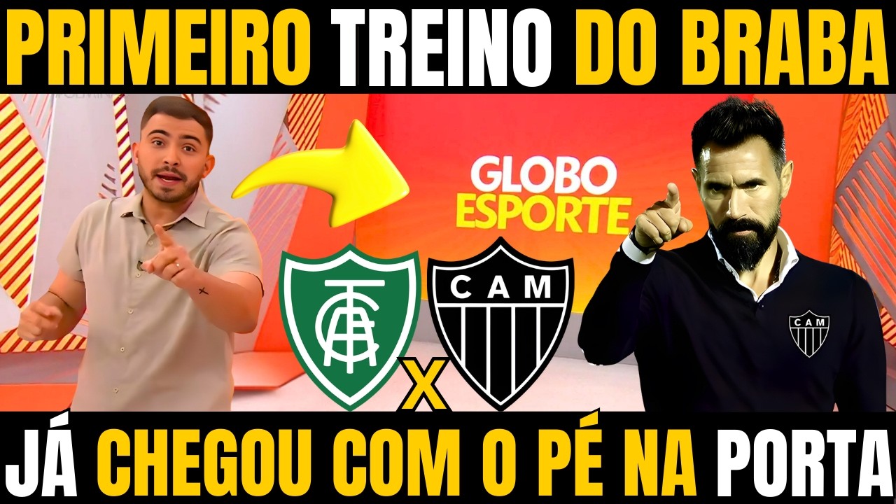 GLOBO ESPORTE! EDUARDO DOMINGUEZ NO SEU PRIMEIRO TREINO JÁ  A REAL APERTOU O ELENCO DO GALO