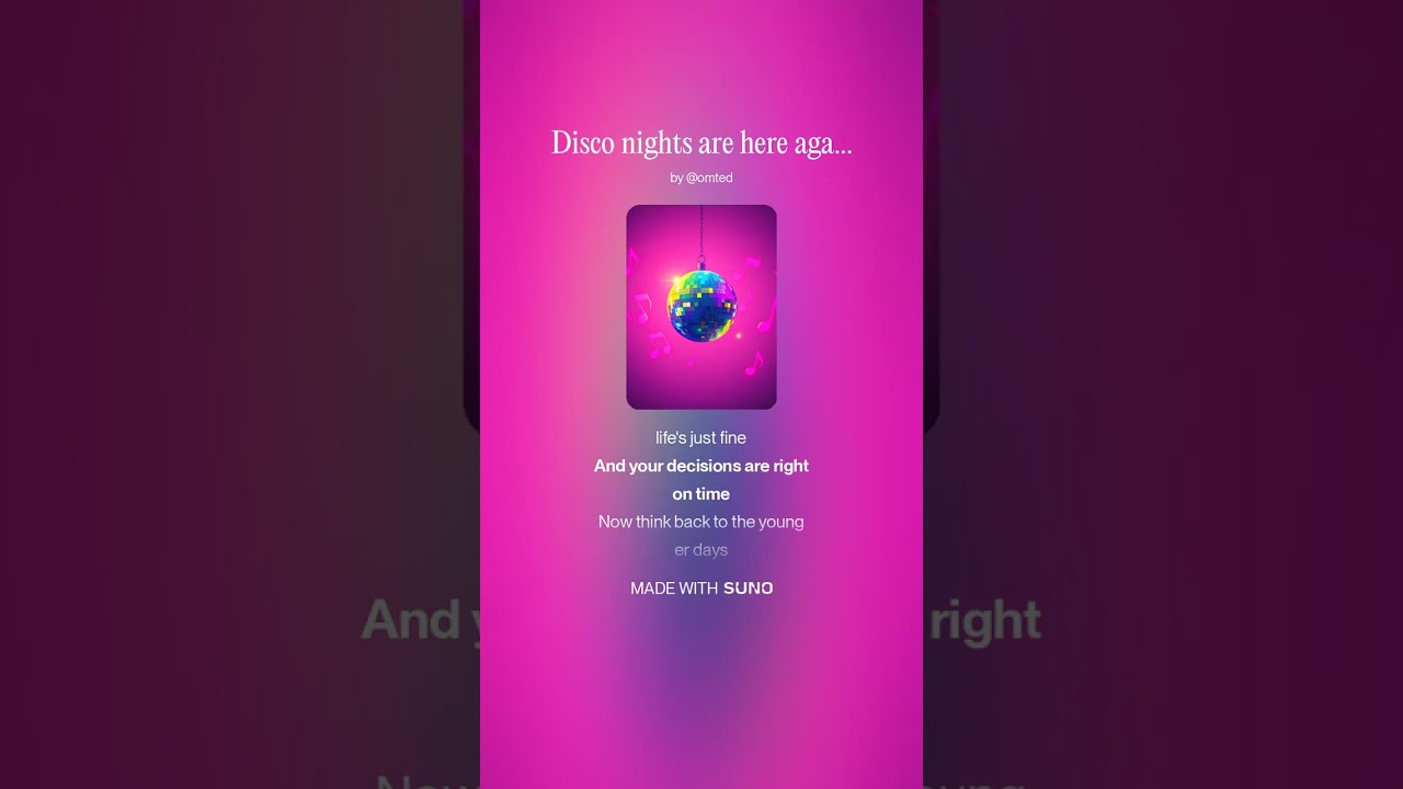 Disco nights are here again