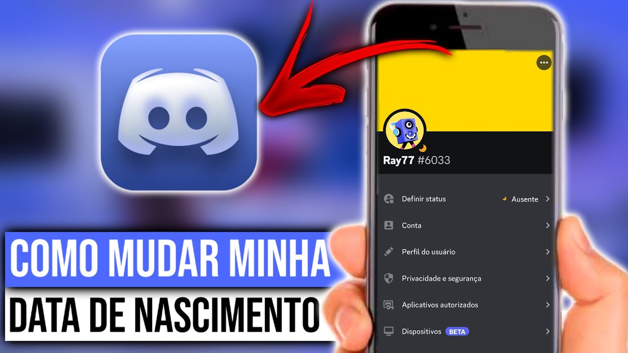 Como mudar data de nascimento do Discord