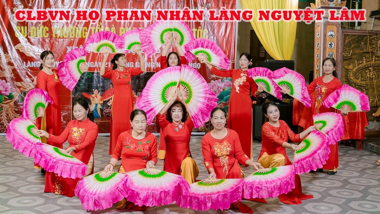 Múa chèo Nhớ ơn tổ tiên, CLBVN họ phan Làng Nguyệt lâm, Hồng Vũ