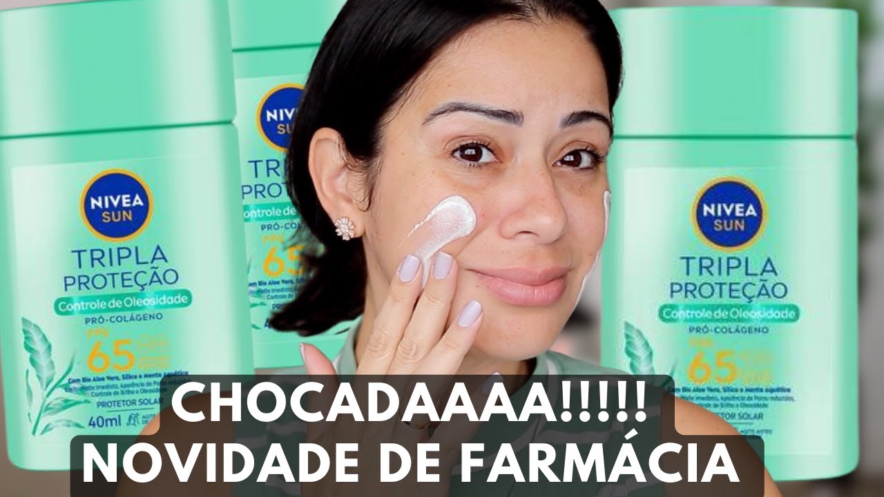 Protetor NIVEA Sun Tripla Proteção Controle de Oleosidade | Vale a compra ? | Novidade de Farmácia
