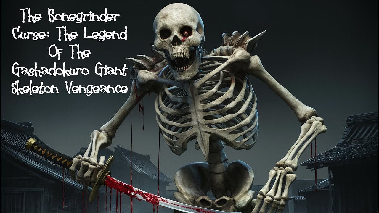 The Bonegrinder Curse The Legend Of The  Gashadokuro Giant Skeleton Vengeance/SHE-WROTE