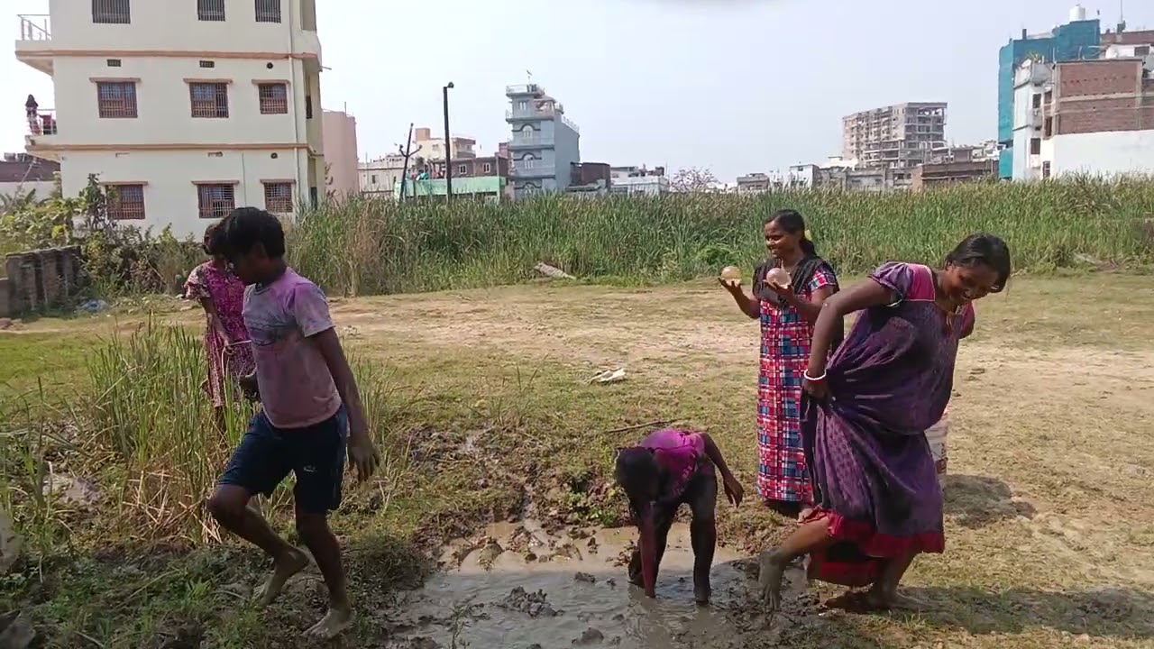 Bihar ke kadu mitti holi 💞🤣 kichad wala holi 