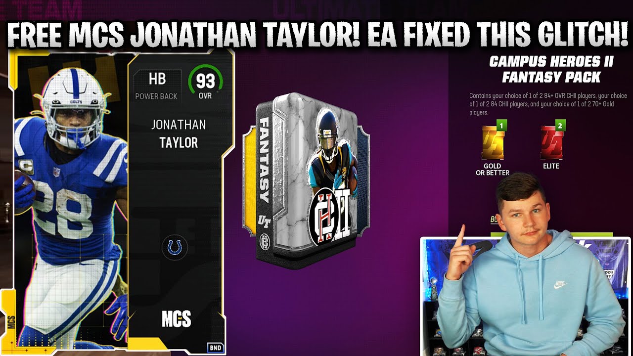 FREE MCS JONATHAN TAYLOR! EA FIXED THIS PACK GLITCH! | MADDEN 23 ULTIMATE TEAM