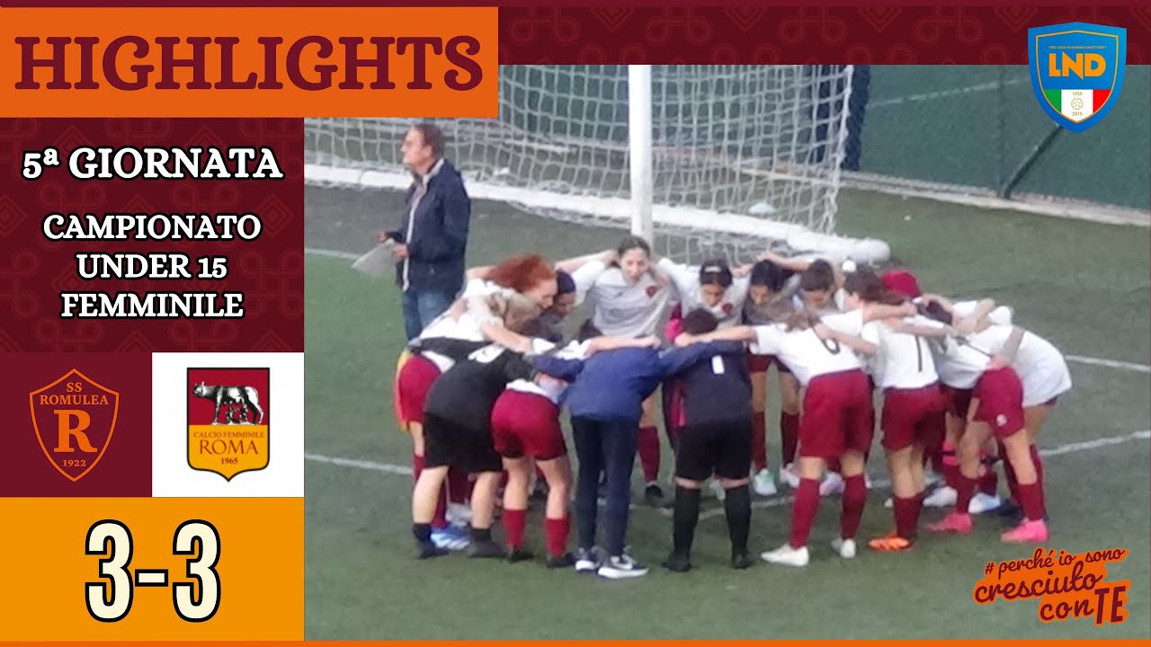 Romulea - Roma Calcio Femminile | HIGHLIGHTS V giornata Under 15 Femminile