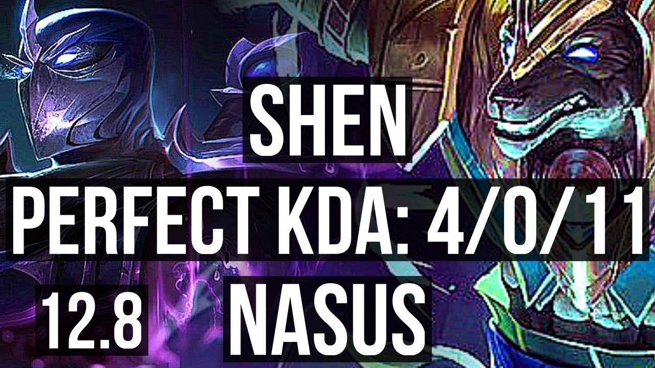 SHEN vs NASUS (TOP) | 4/0/11, 800+ games | NA Master | 12.8