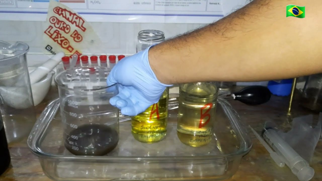 Fase 03. 🤔O ouro  não está descendo da solução! 👨🏽‍🔬Oque fazer, errei o processo? 🥶😭😢 Final😎