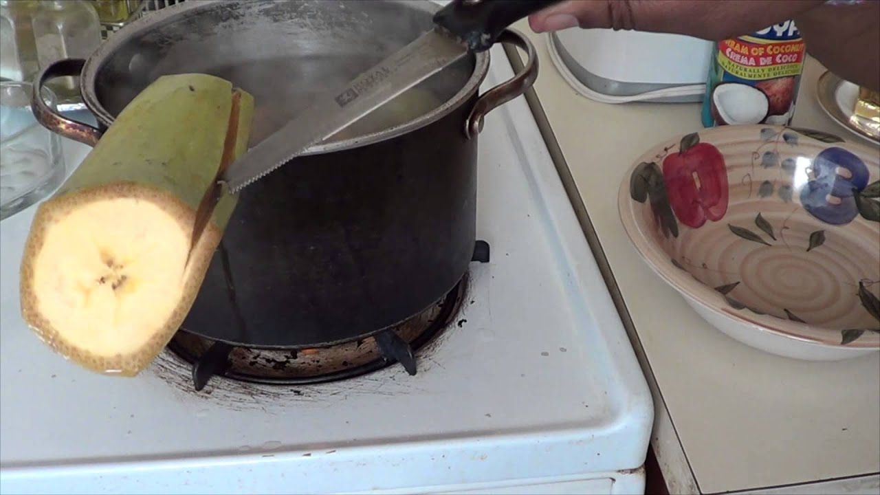 How to boil green plantain