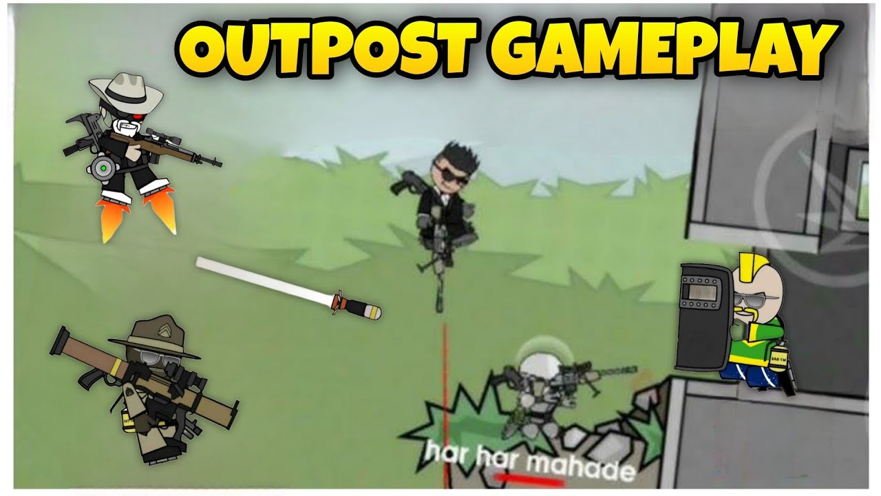 DAY-284 | Mini Militia Classic Outpost Best Gameplay🔥#minimilitia #minimilitiaclassic #viralvideo