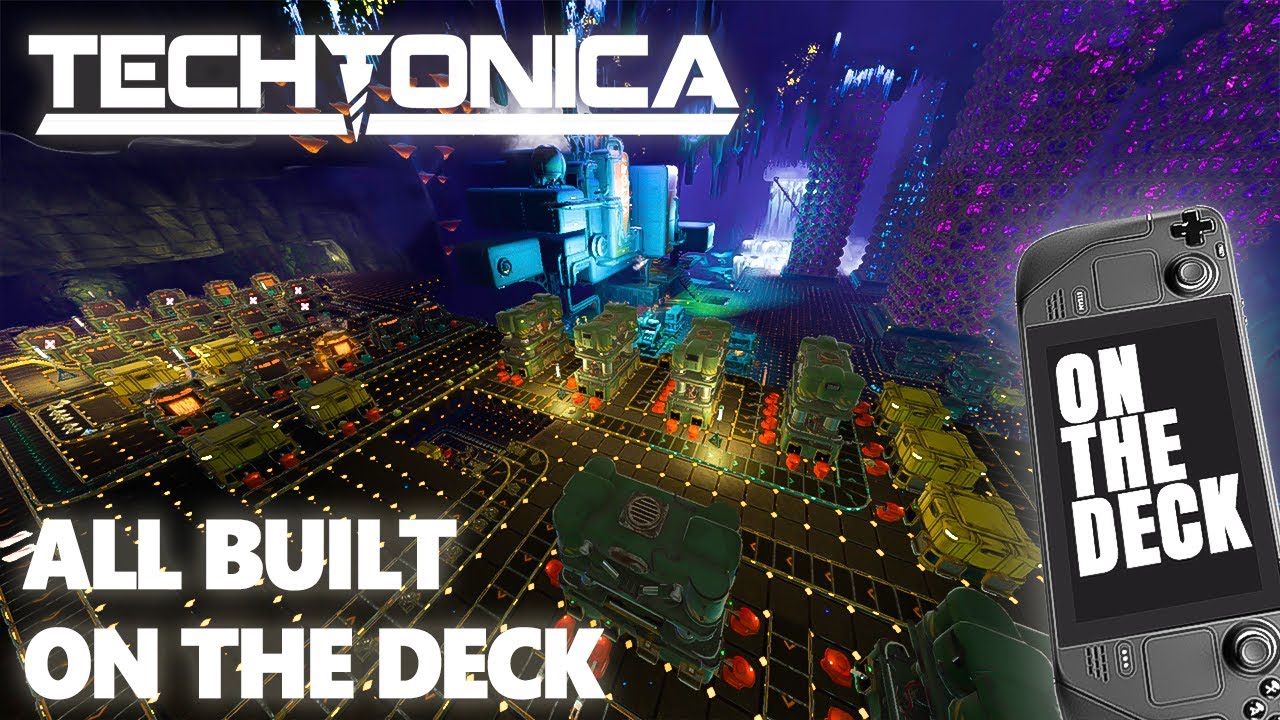 Techtonica On The SteamDeck - How well does it play? - Factory automation base building game