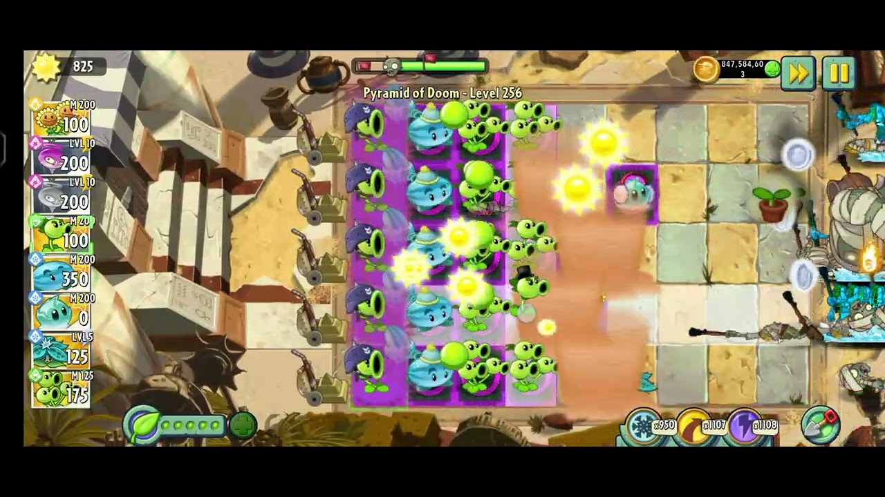 Pvz 2 Pyramid of Doom lvl 256