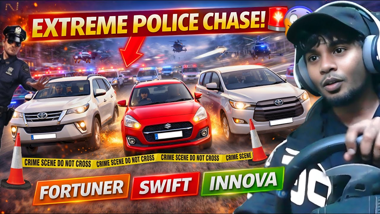 Indian Cars in an EXTREME Police Chase 😱