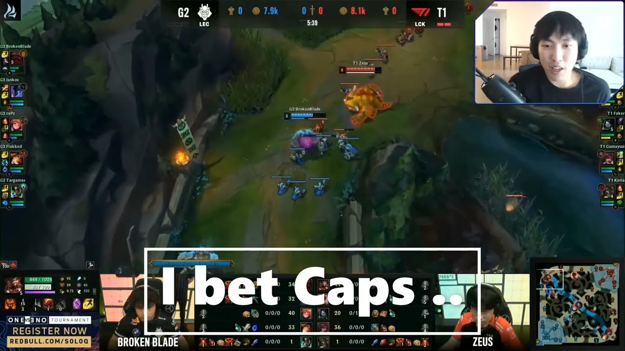 Doublelift impressed by Faker flash vs Caps - FIXED (Doublelift Commentary)