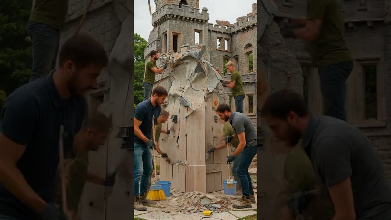 13. Ruined temple &rarr; Stylish 12. Destroyed castle &rarr; Modern luxury resort■ BEFORE PROMPT.