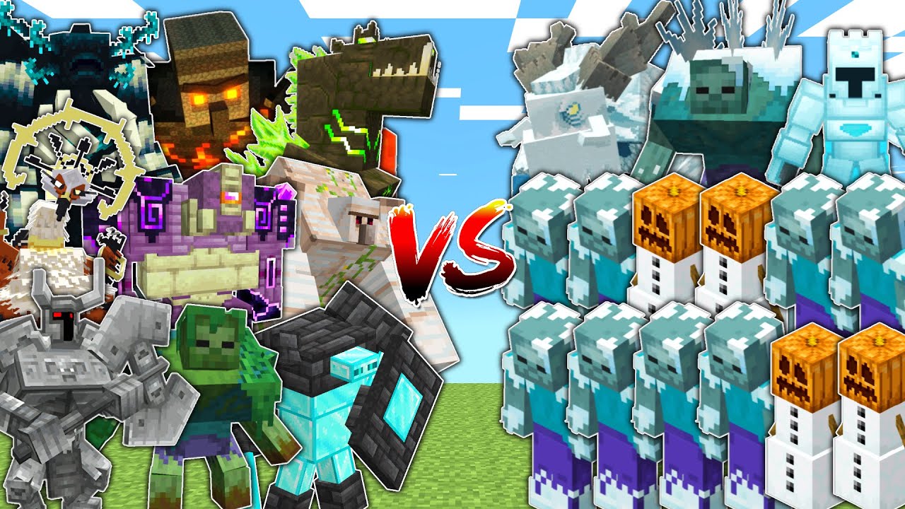 OP BOSSES против FROZEN ARMY в Mob Battle