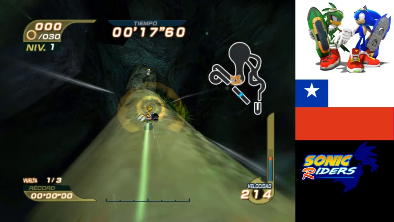 [WR] Sonic Riders: Green Cave Single Lap 00'04''84 Time Attack