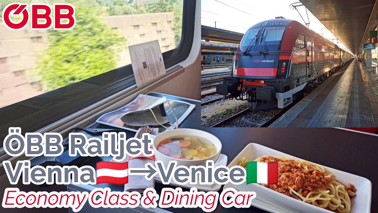 Vienna to Venice by ÖBB Railjet from 29,90€ / Economy Class & Dining Car